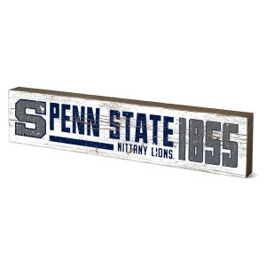 white table top sign distressed S, Penn State Nittany Lions, 1855